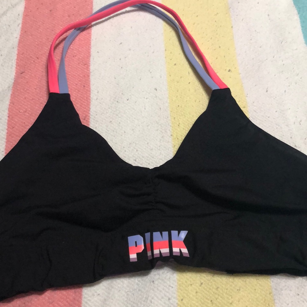 Pink sport bra!